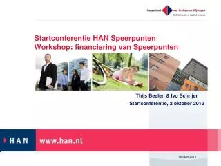 startconferentie han speerpunten workshop financiering van speerpunten