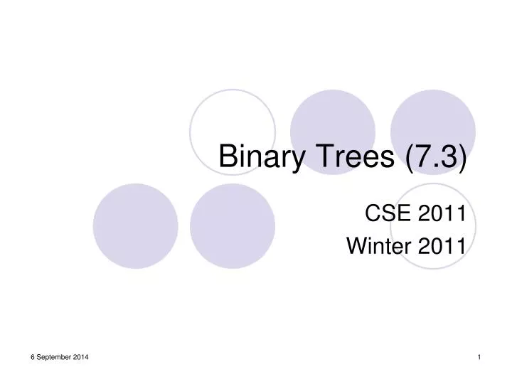 binary trees 7 3