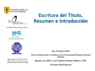 escritura del t tulo resumen e introducci n