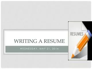 Writing a Resume