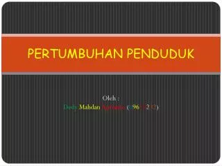pertumbuhan penduduk