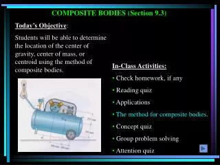 COMPOSITE BODIES (Section 9.3)