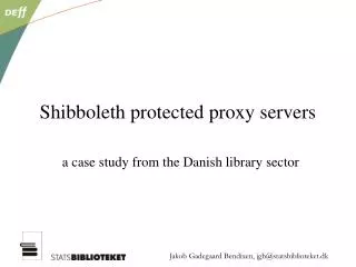 Shibboleth protected proxy servers