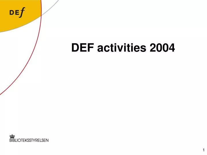 def activities 2004