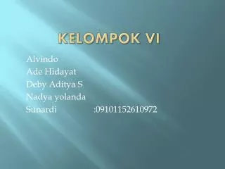 kelompok vi