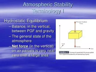 Atmospheric Stability Terminology I