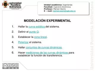 modelaci n experimental