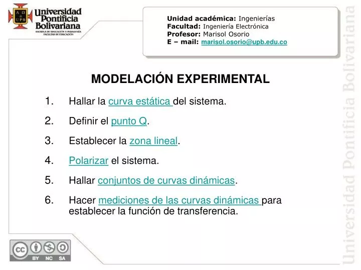 modelaci n experimental
