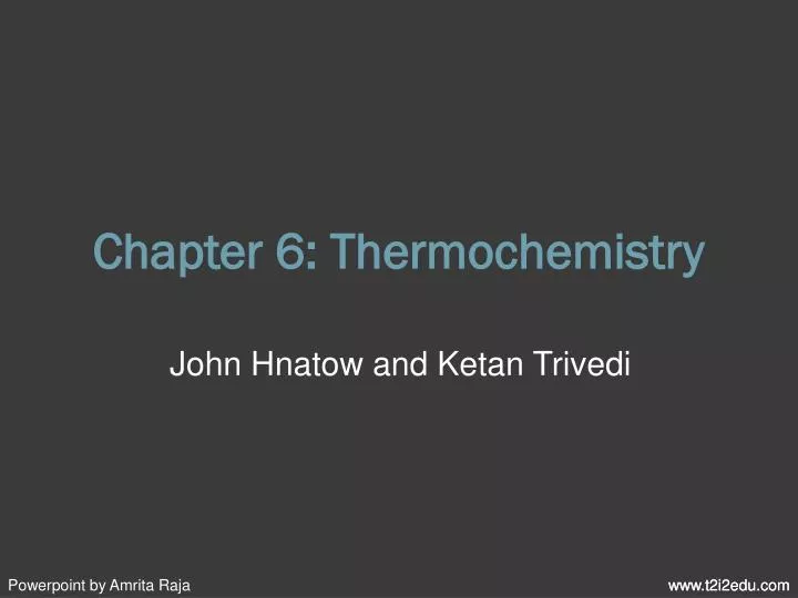 chapter 6 thermochemistry