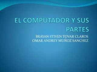 el computador y sus partes