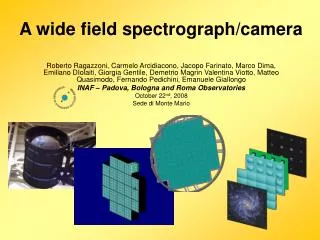 A wide field spectrograph/camera