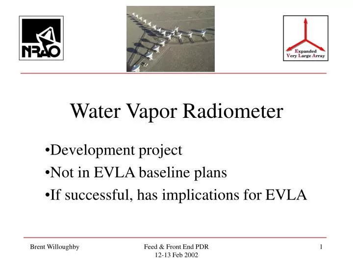 water vapor radiometer
