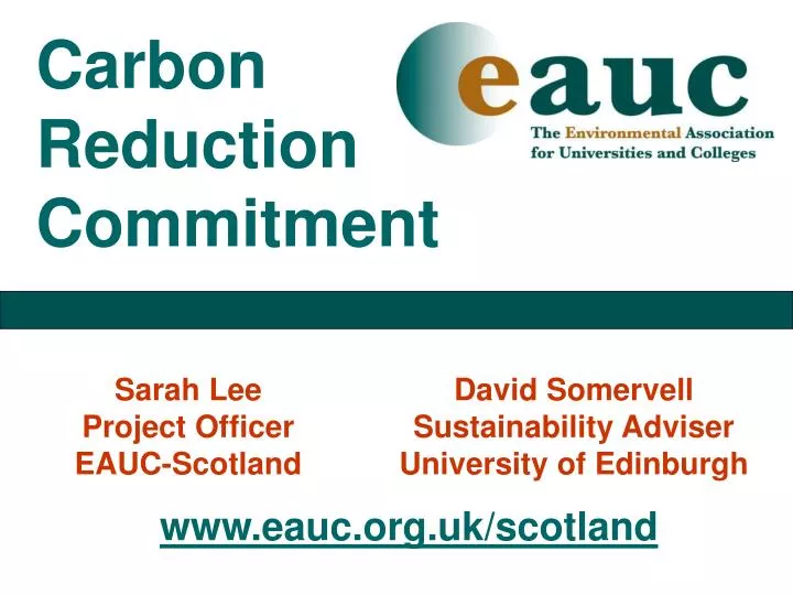 carbon reduction commitment