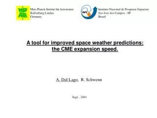 A tool for improved space weather predictions: the CME expansion speed.