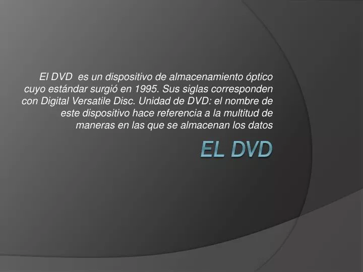 el dvd