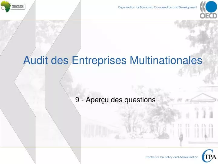 audit des entreprises multinationales