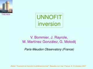 UNNOFIT inversion