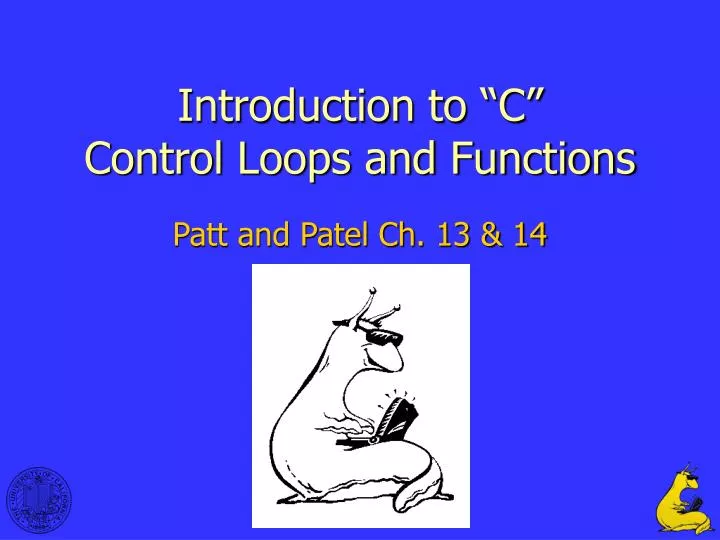 introduction to c control loops and functions