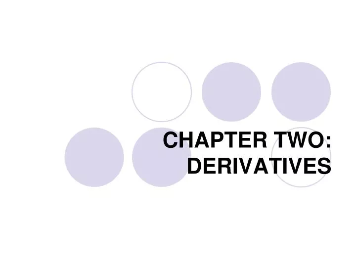 chapter two derivatives
