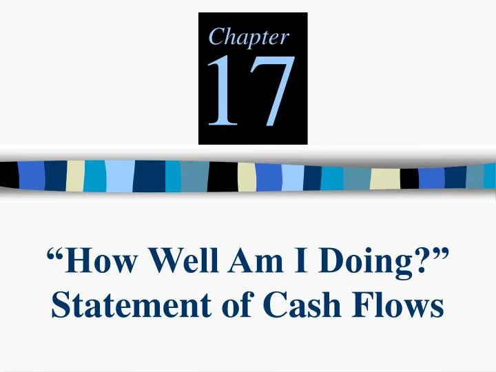 how well am i doing statement of cash flows