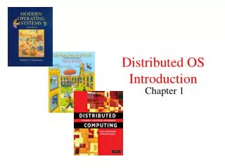 Distributed OS Introduction