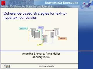 Coherence-based strategies for text-to-hypertext-conversion