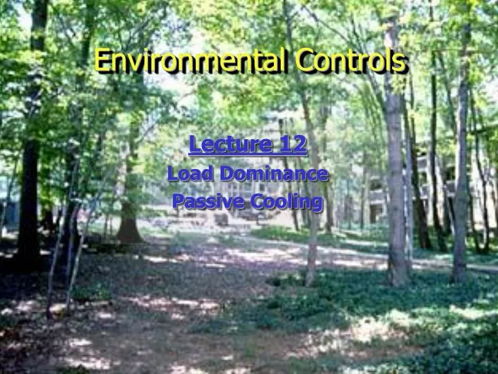 environmental controls
