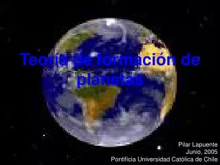 teor a de formaci n de planetas