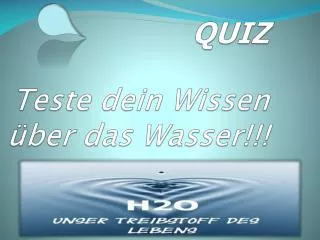 quiz teste dein wissen ber das wasser