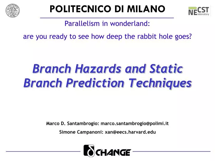 branch hazards and static branch prediction techniques