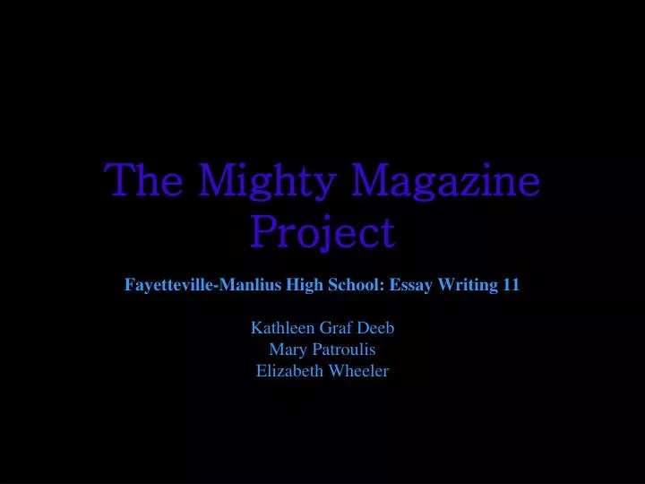 the mighty magazine project