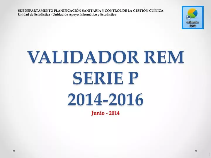 validador rem serie p 2014 2016 junio 2014