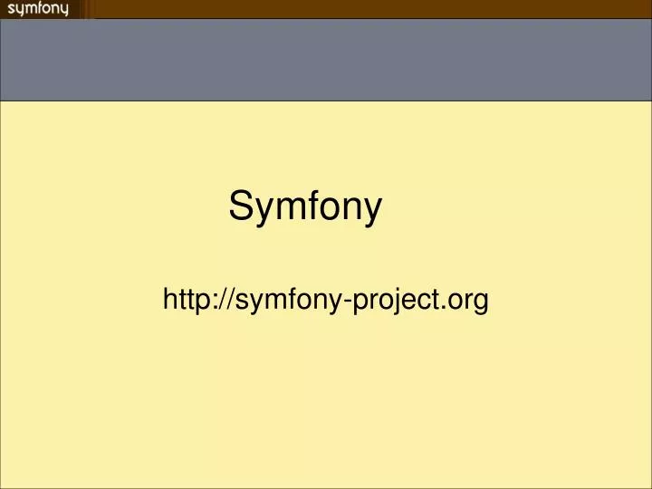 http symfony project org