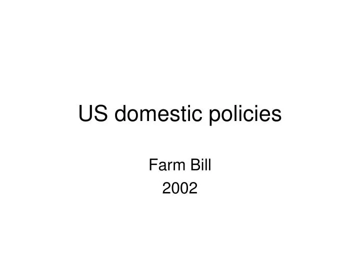 us domestic policies