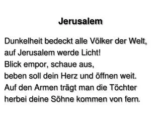 jerusalem
