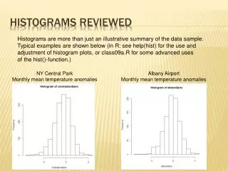 Histograms REVIEWED
