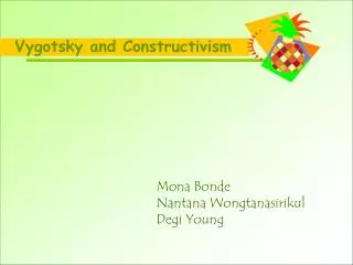 Vygotsky and Constructivism