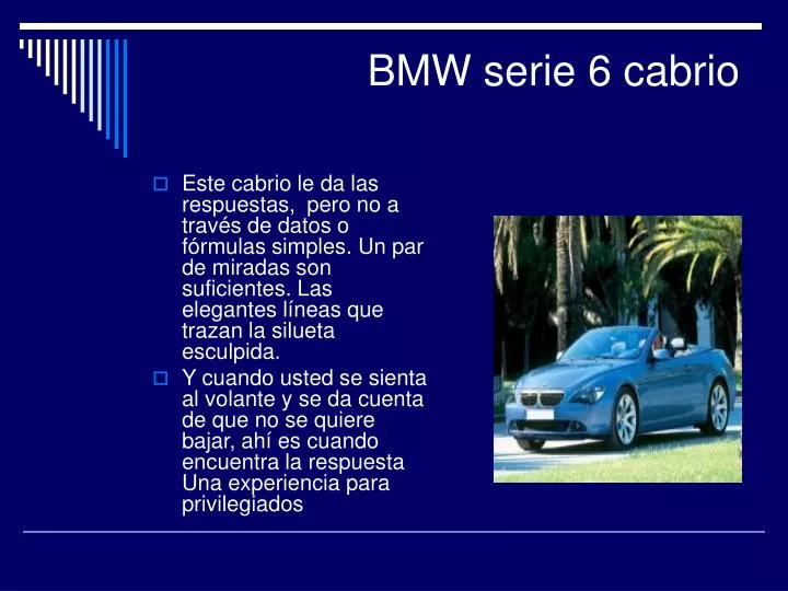 bmw serie 6 cabrio