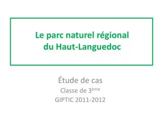le parc naturel r gional du haut languedoc