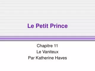le petit prince