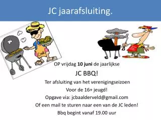 jc jaarafsluiting