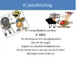JC jaarafsluiting. - slide 1