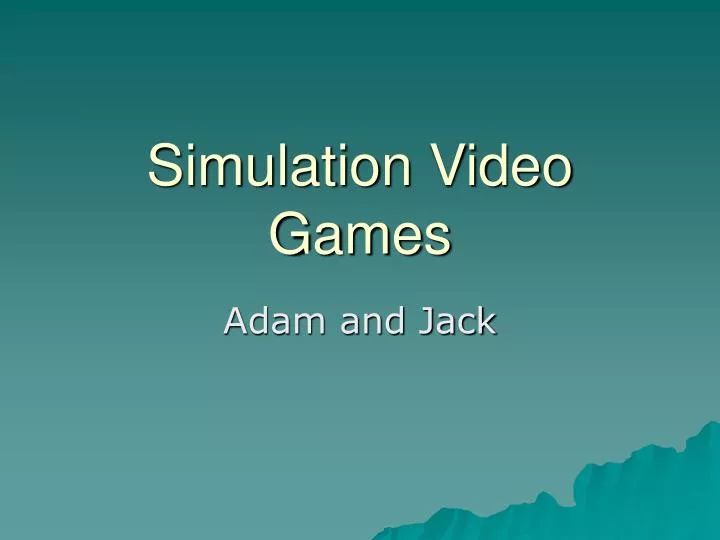 simulation video games