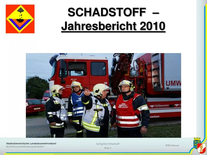 schadstoff jahresbericht 2010