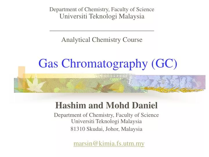gas chromatography gc