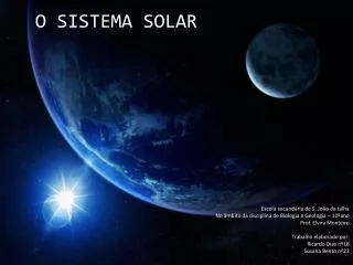 o sistema solar