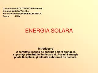 energia solara