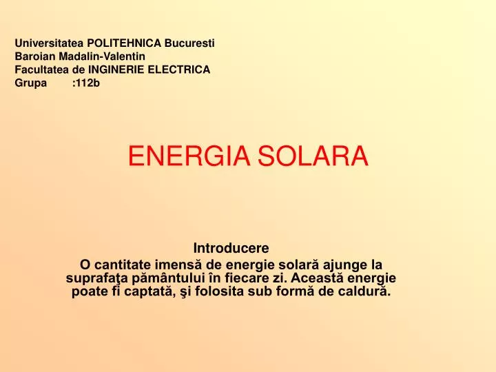 energia solara