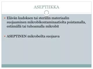 aseptiikka