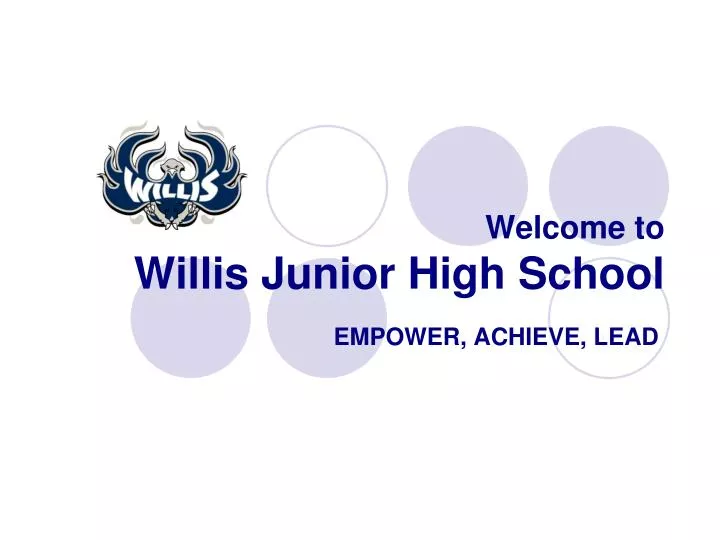 welcome to willis junior high school
